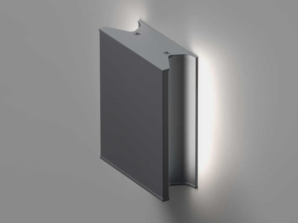 Artemide Lineaflat Mini Anthracite Grey Dual Wall Sconce