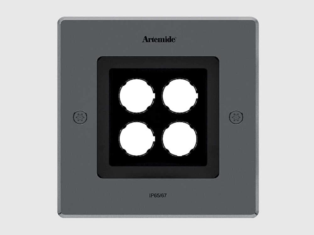 Artemide Ego Drive Over Stainless Steel Flush Mount