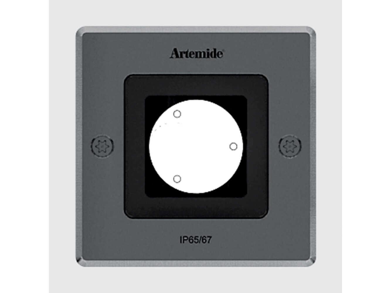 Artemide Ego Downlight Stainless Steel Flush Mount