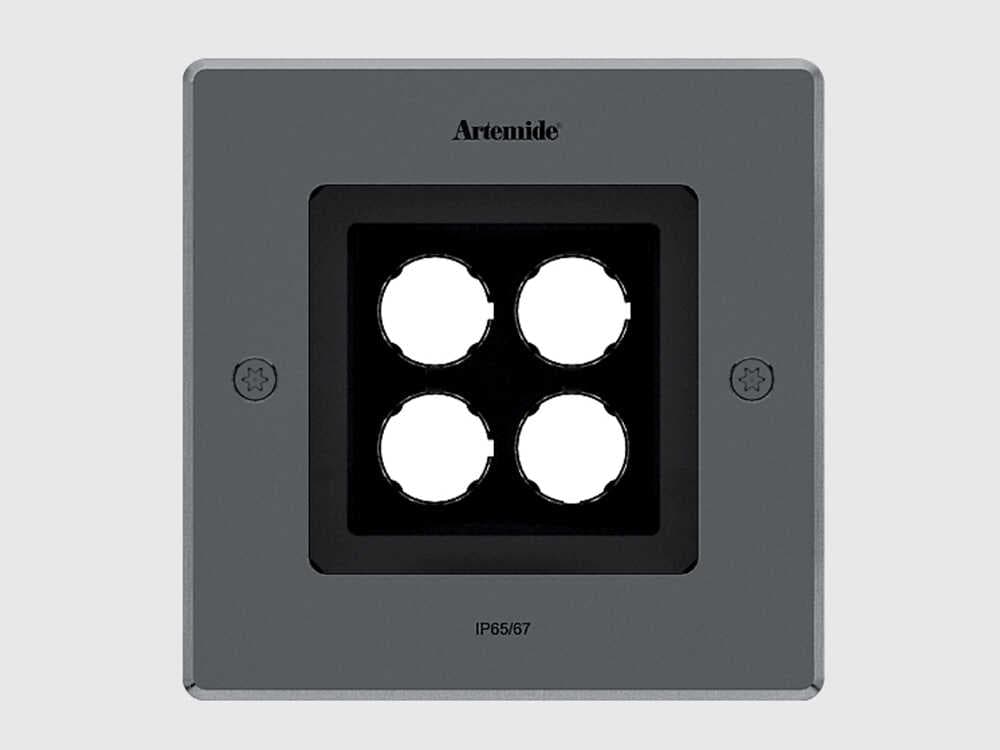 Artemide Ego Downlight Stainless Steel Flush Mount