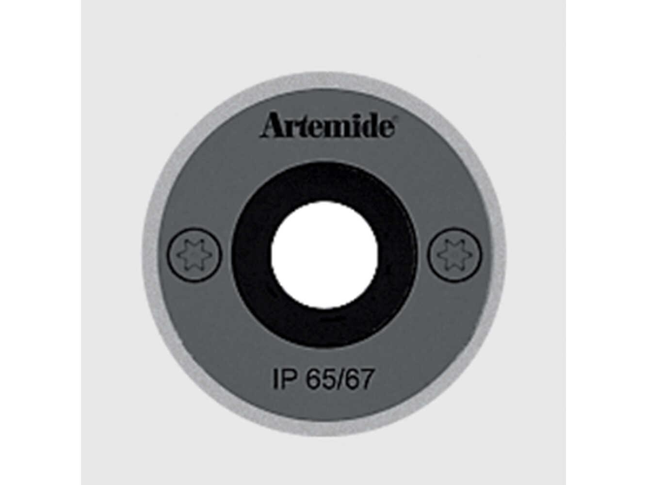 Artemide Ego Downlight Stainless Steel Round Flush Mount