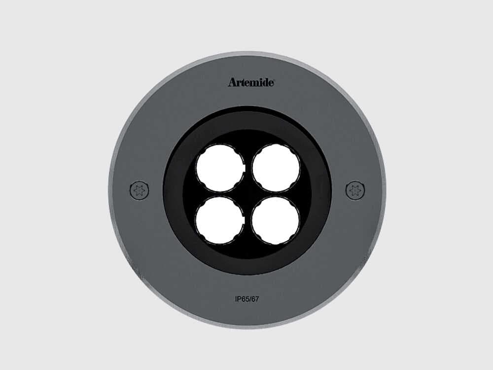 Artemide Ego Downlight Stainless Steel Round Flush Mount
