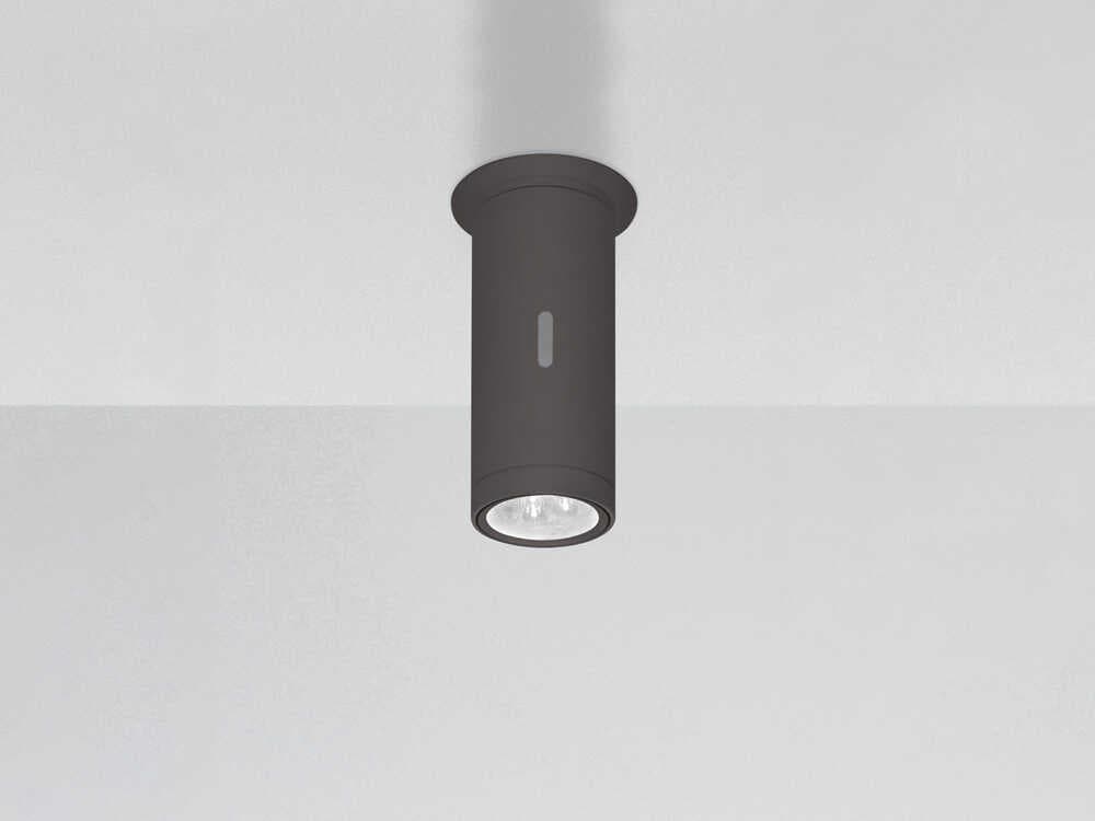 Artemide Calumet Anthracite Grey Cylinder Flush Mount