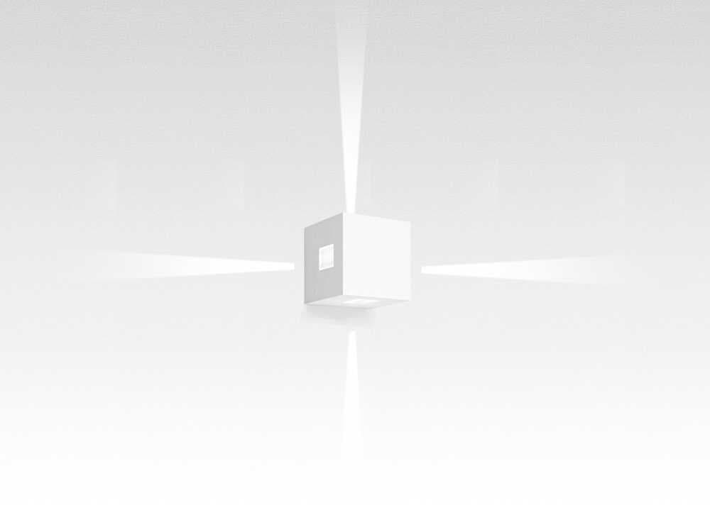 Artemide Effetto White Square Wall Sconce