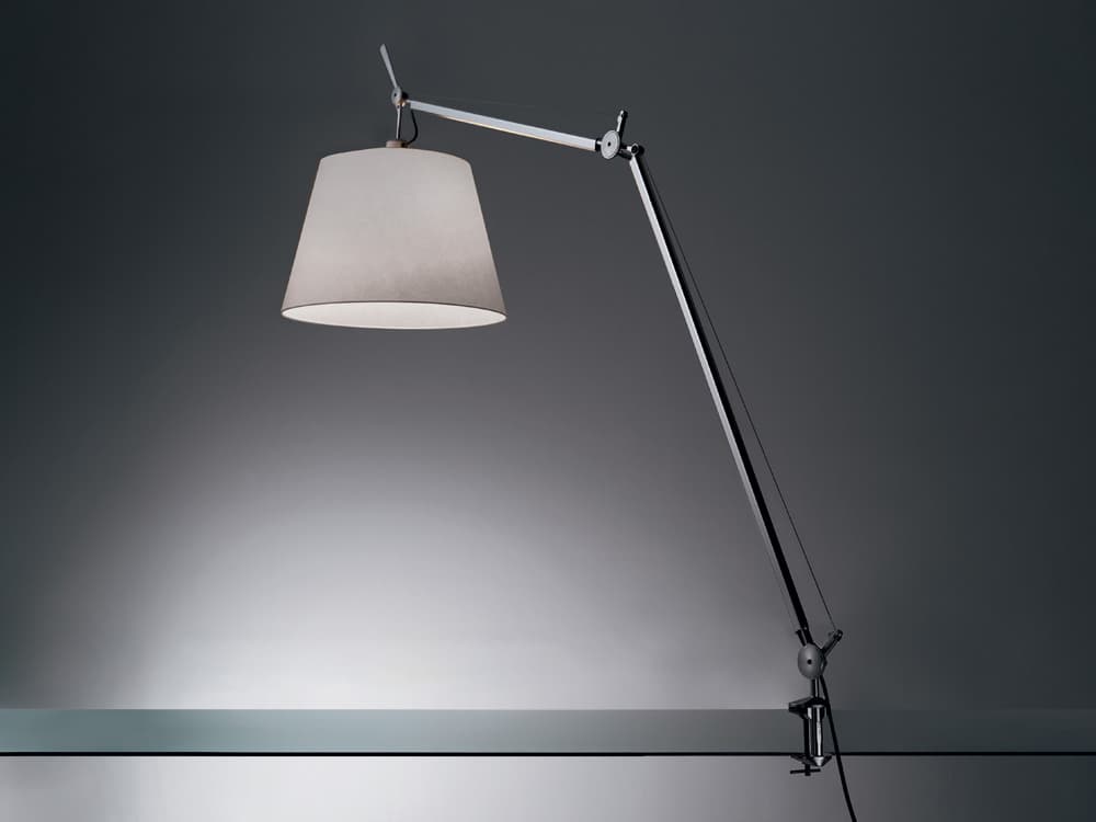 Artemide Tolomeo Mega Silver Fiber Table Lamp