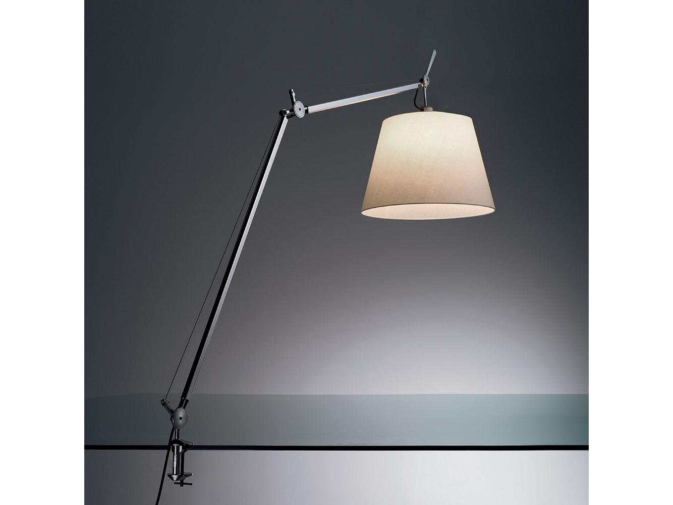 Artemide Tolomeo Mega Parchment Silver Table Lamp