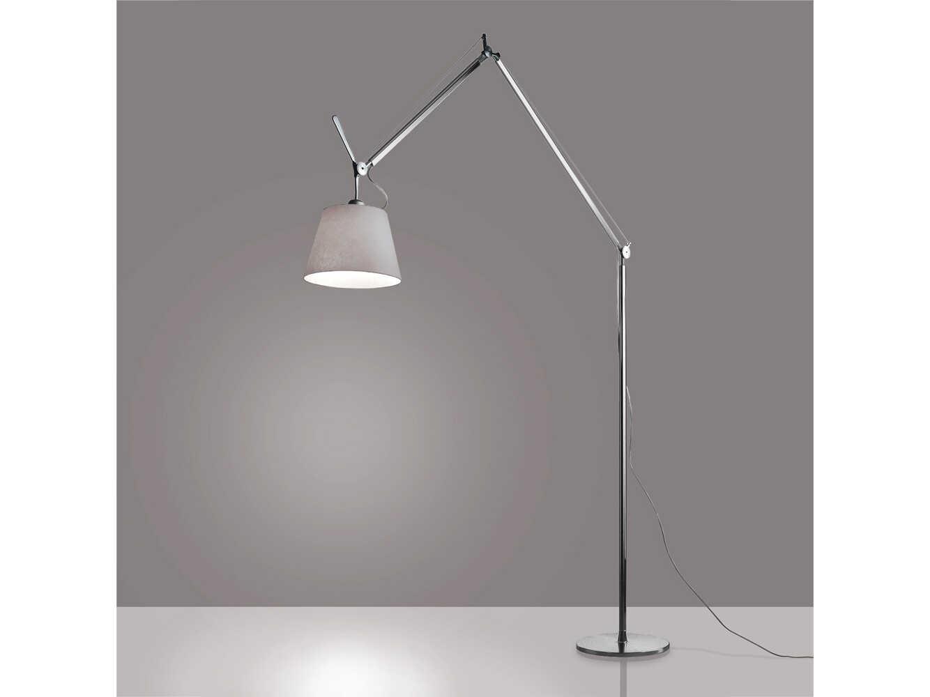 Artemide Tolomeo Mega Silver Fiber Floor Lamp