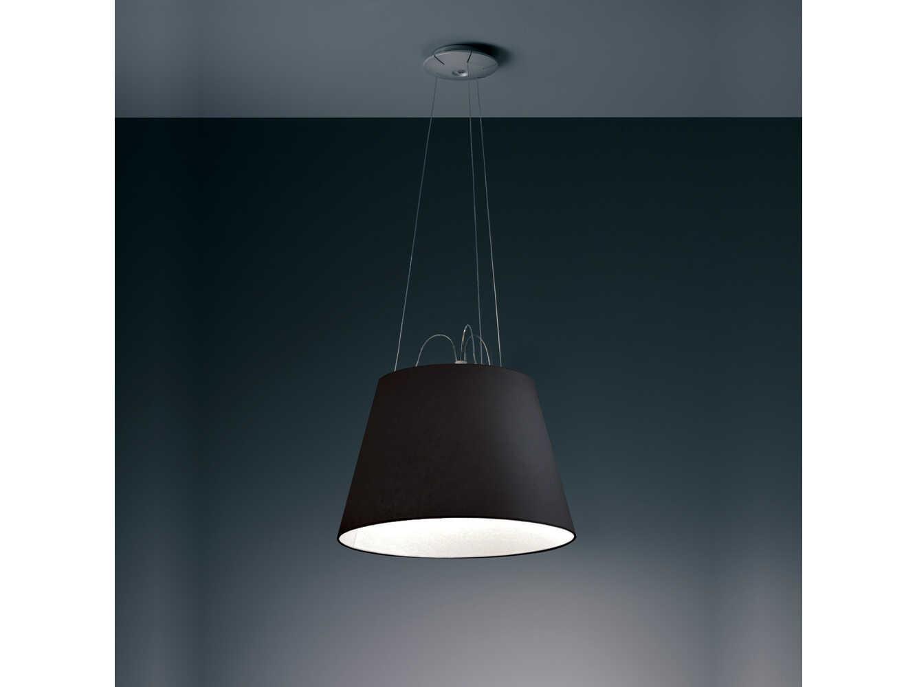 Artemide Tolomeo Mega Black Drum Pendant