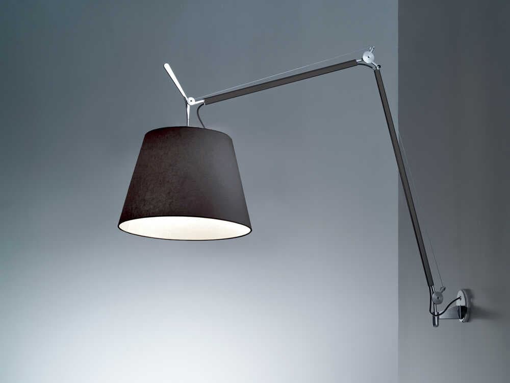 Artemide Tolomeo Mega Black Swing Wall Sconce