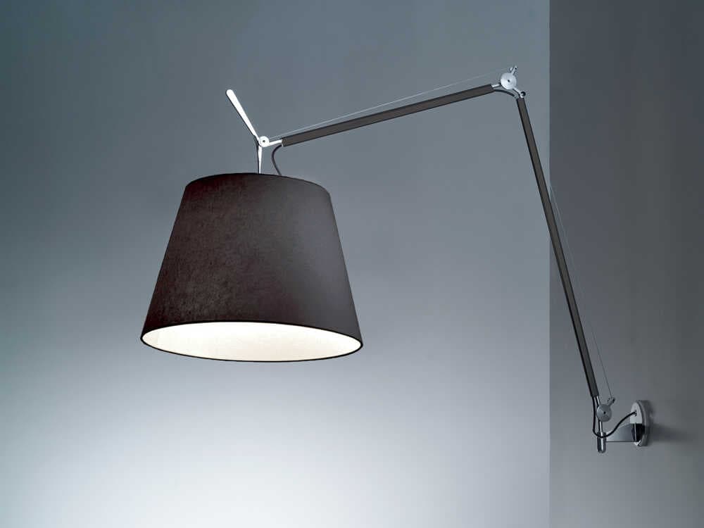 Artemide Tolomeo Mega Black Swing Wall Sconce