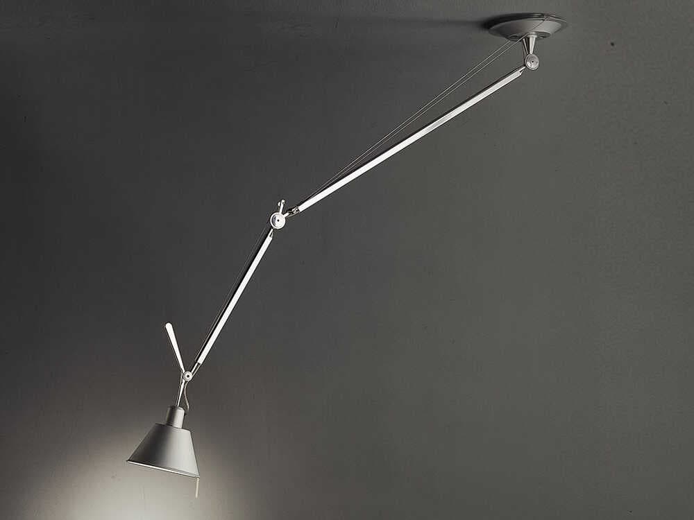 Artemide Tolomeo Off Center Aluminum Steel Pendant