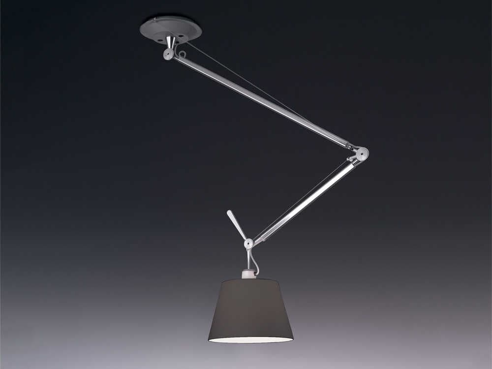 Artemide Tolomeo Off Center Black Pendant