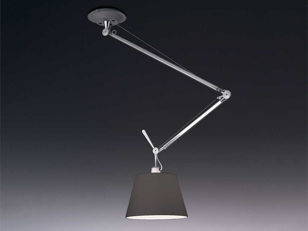 Artemide Tolomeo Off Center Black Pendant