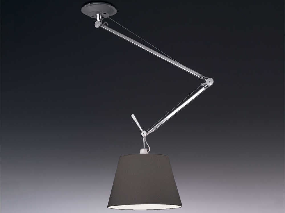 Artemide Tolomeo Off Center Black Pendant