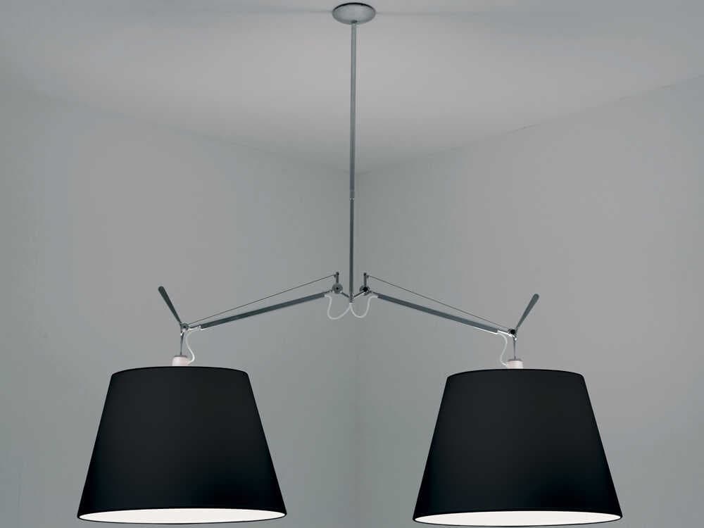 Artemide Tolomeo Double 2-Light Black Island Pendant