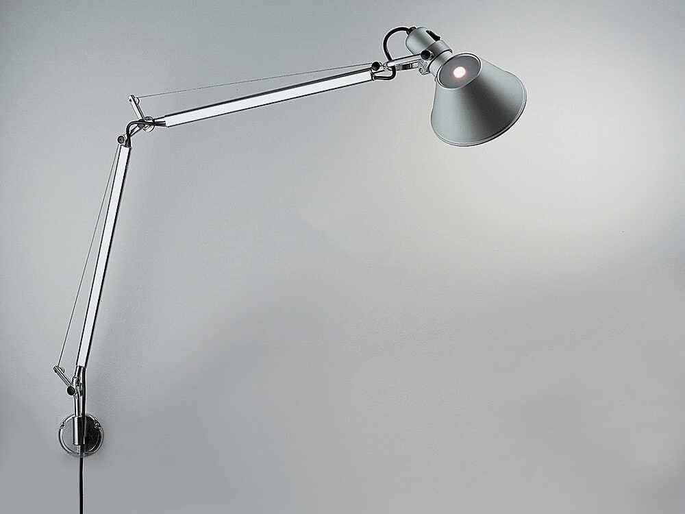 Artemide Tolomeo Classic Aluminum Steel Swing Wall Sconce