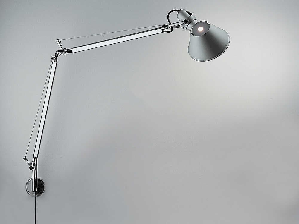 Artemide Tolomeo Classic Aluminum Steel Swing Wall Sconce