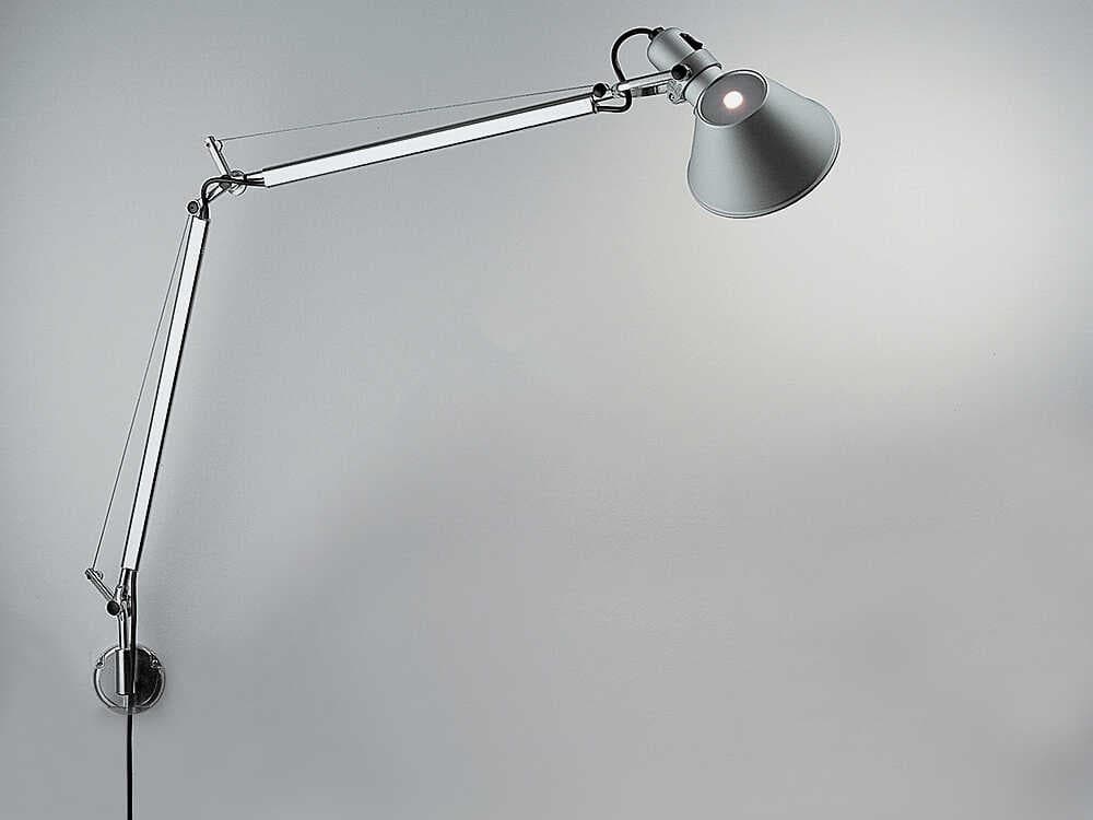 Artemide Tolomeo Classic Aluminum Steel Swing Wall Sconce