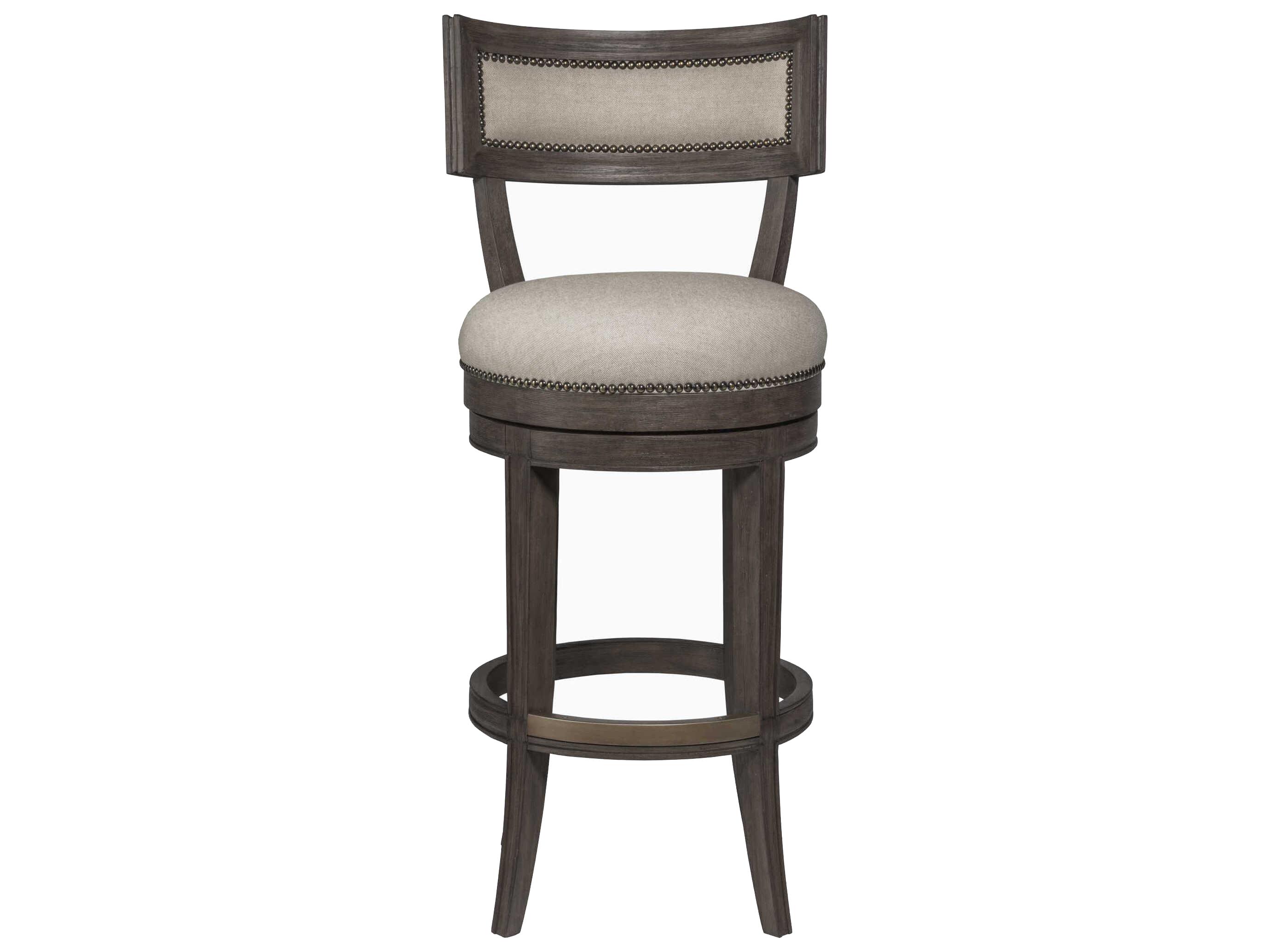 Artistica Aperitif Antico Upholstered Swivel Hardwood Bar Stool