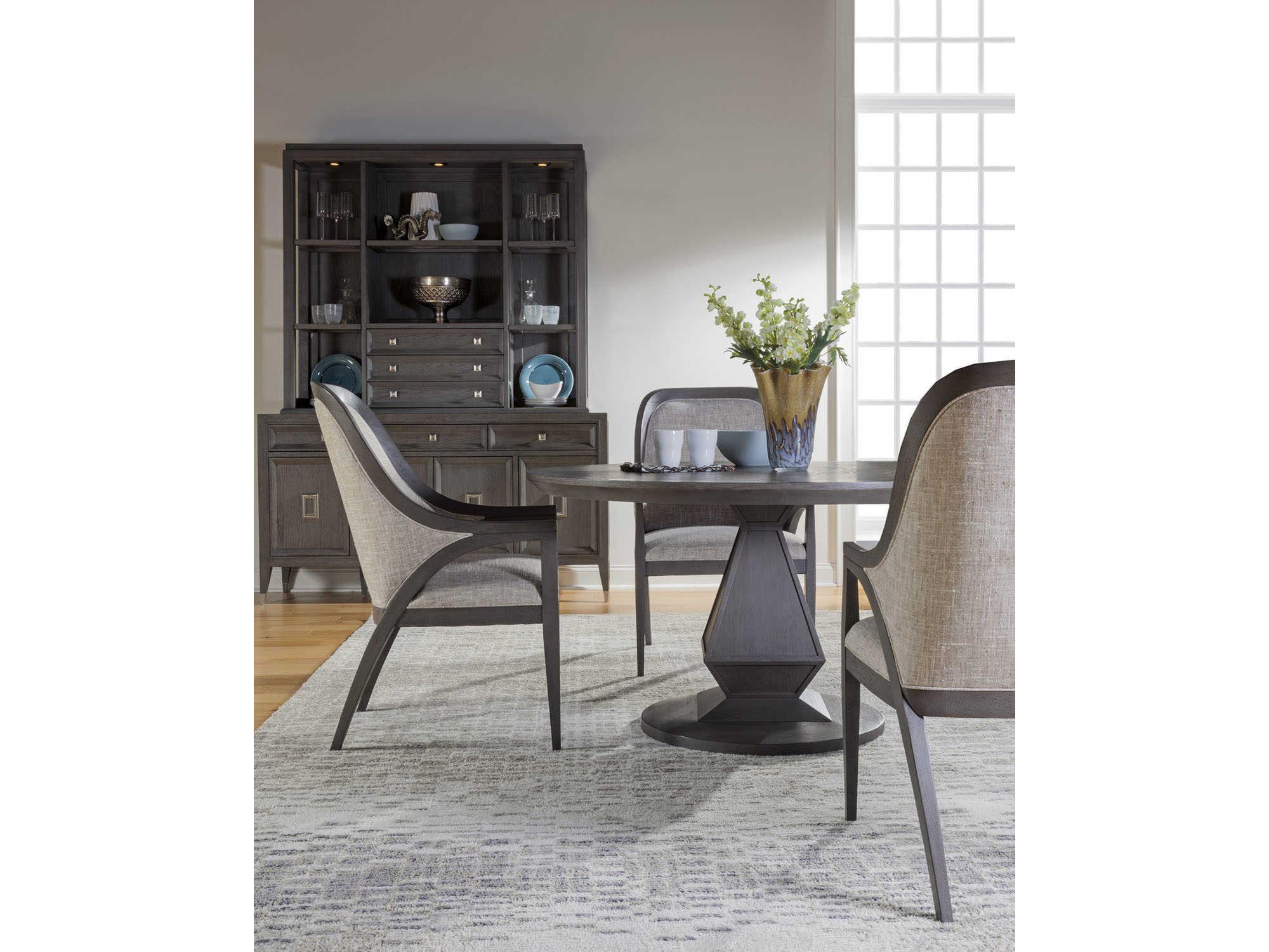 Artistica Appellation Round Wood Gray Dining Table
