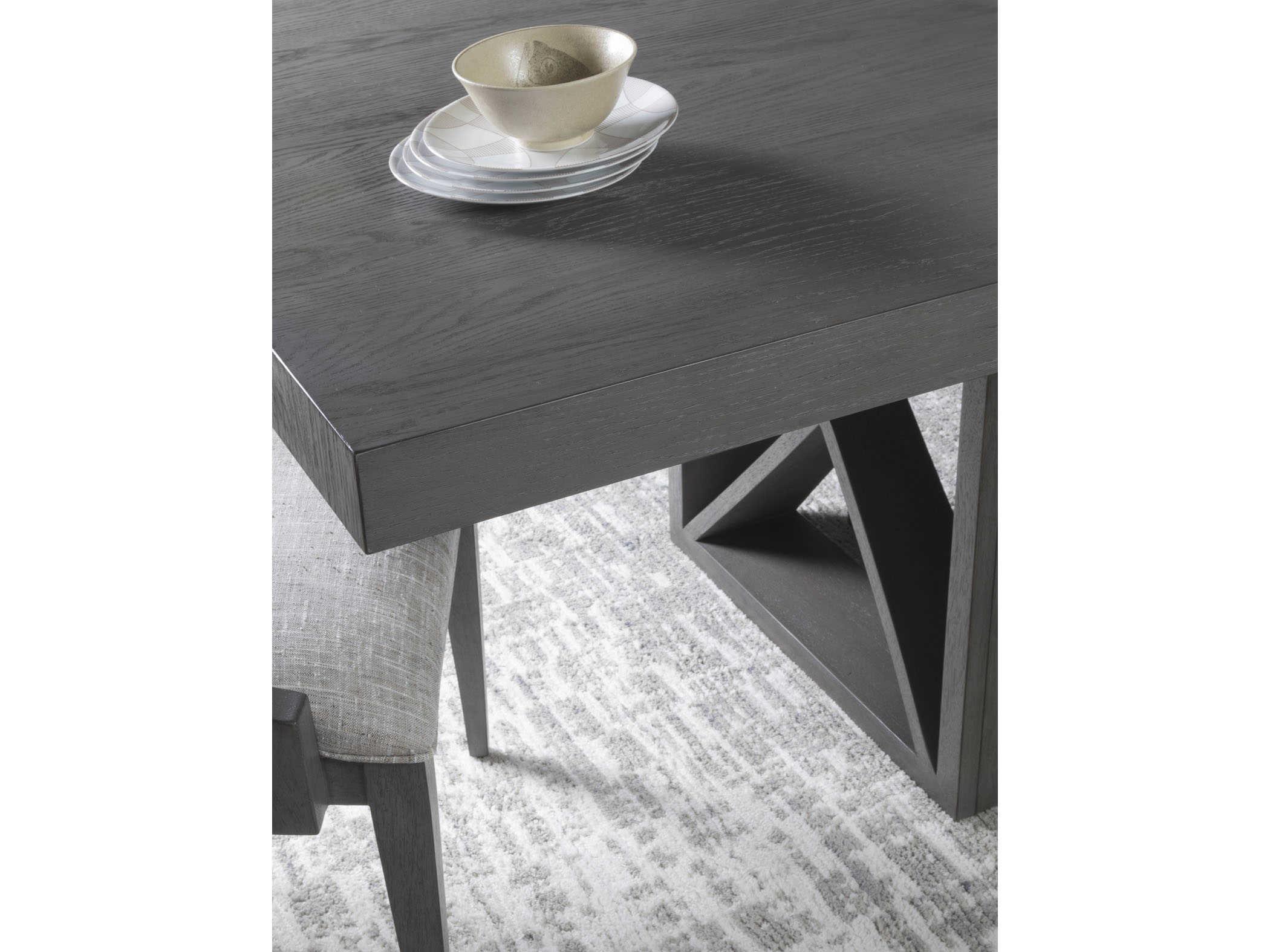 Artistica Appellation Extendable Rectangular Wood Gray Dining Table