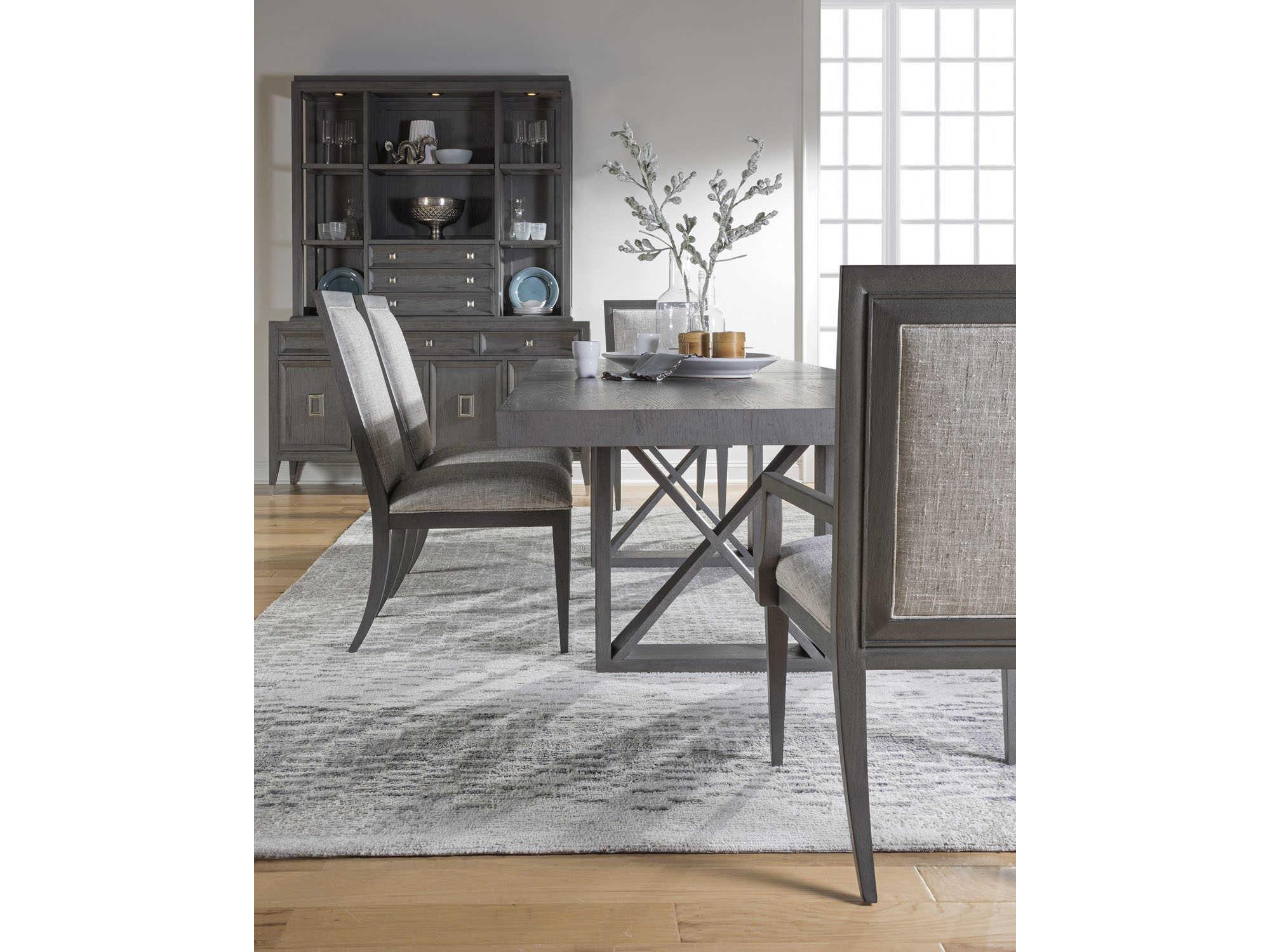 Artistica Appellation Extendable Rectangular Wood Gray Dining Table