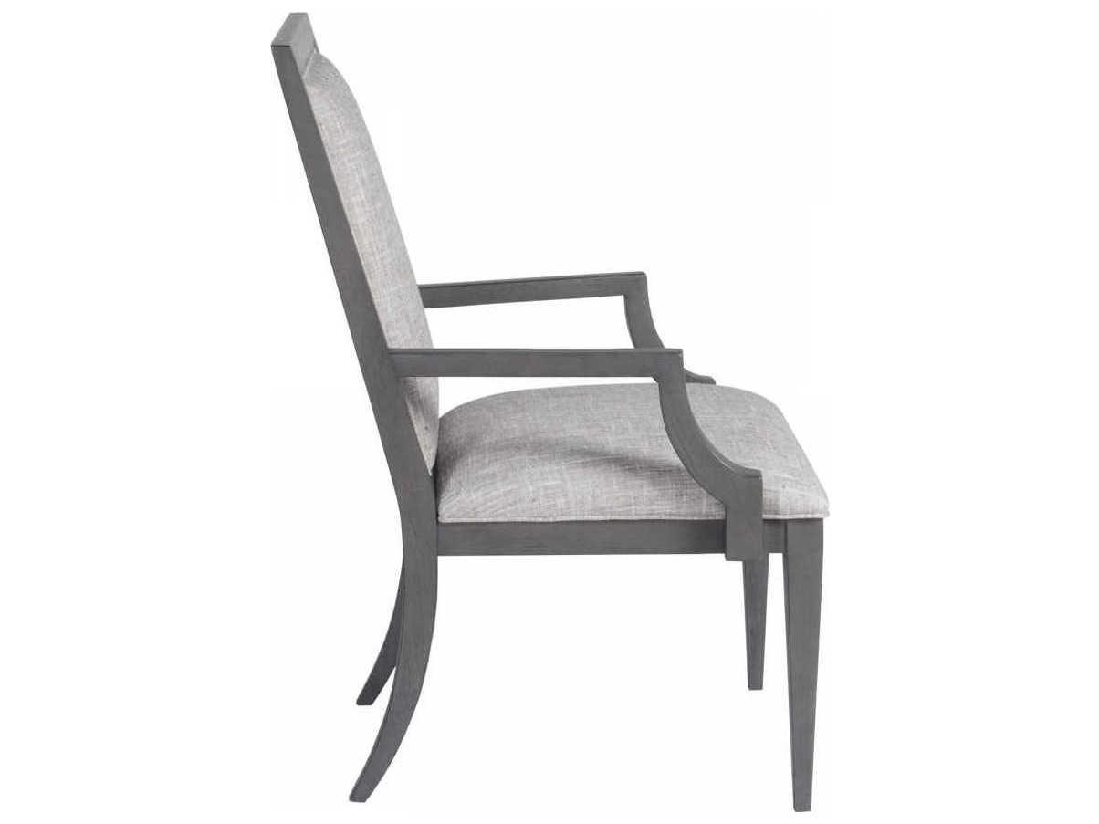 Artistica Appellation Gray Upholstered Arm Dining Chair