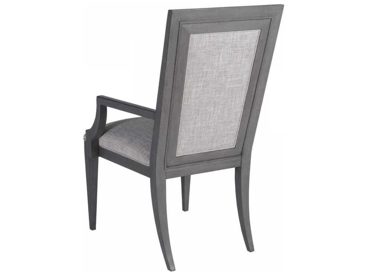Artistica Appellation Gray Upholstered Arm Dining Chair