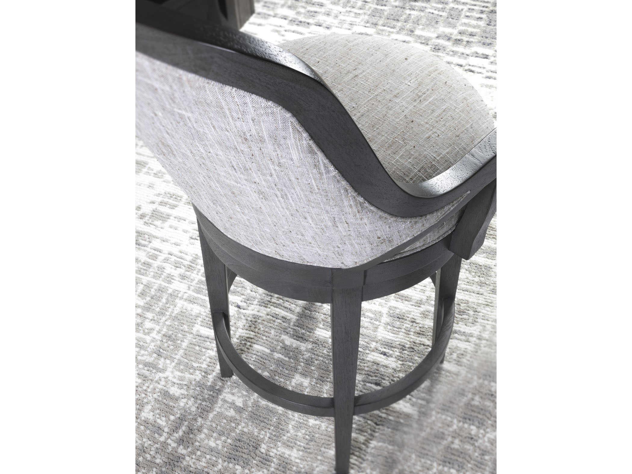 Artistica Appellation Swivel Upholstered Gray Counter Stool