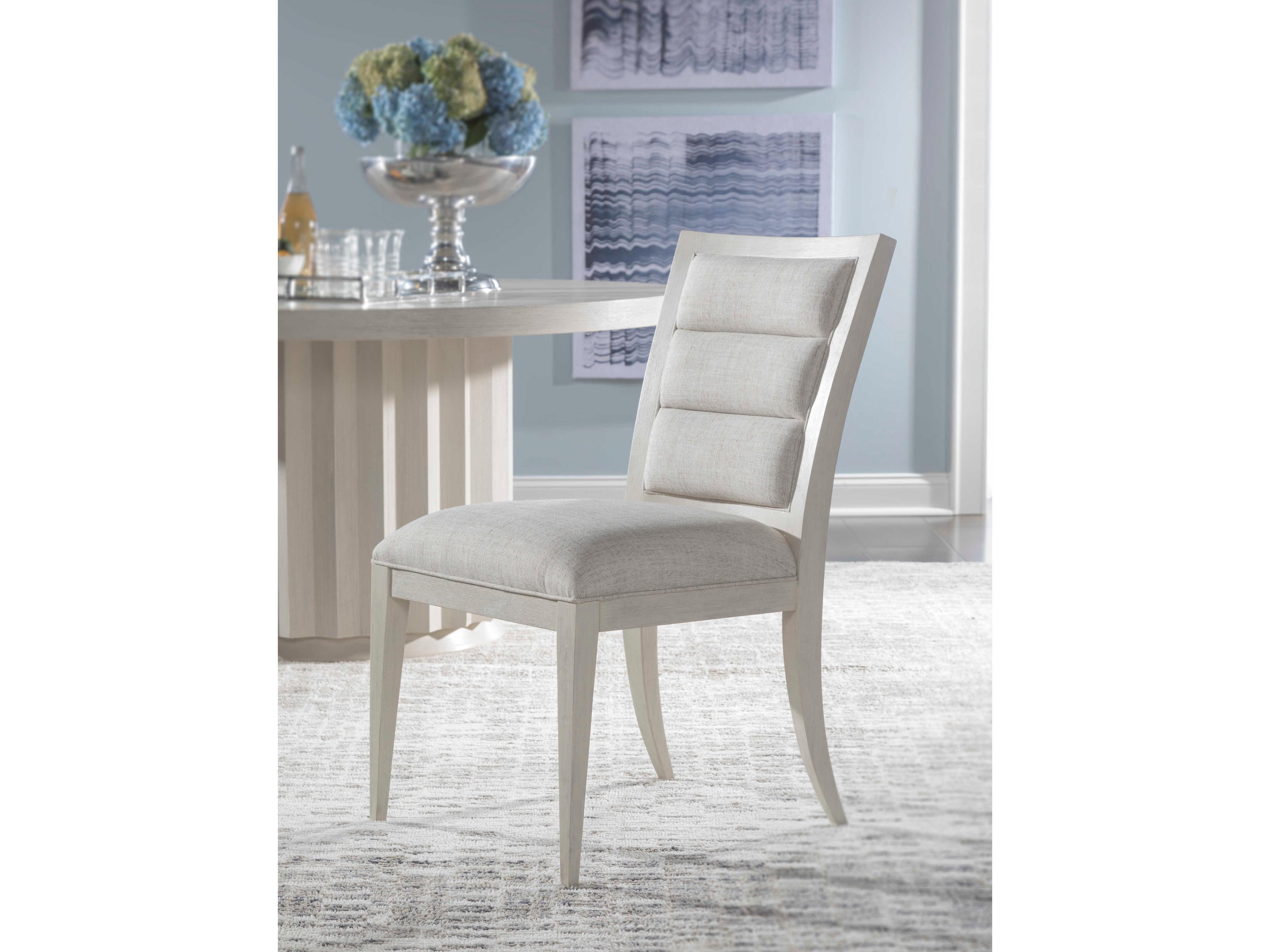 Artistica Signature Designs Stella Hardwood Gray Upholstered Side Dining Chair