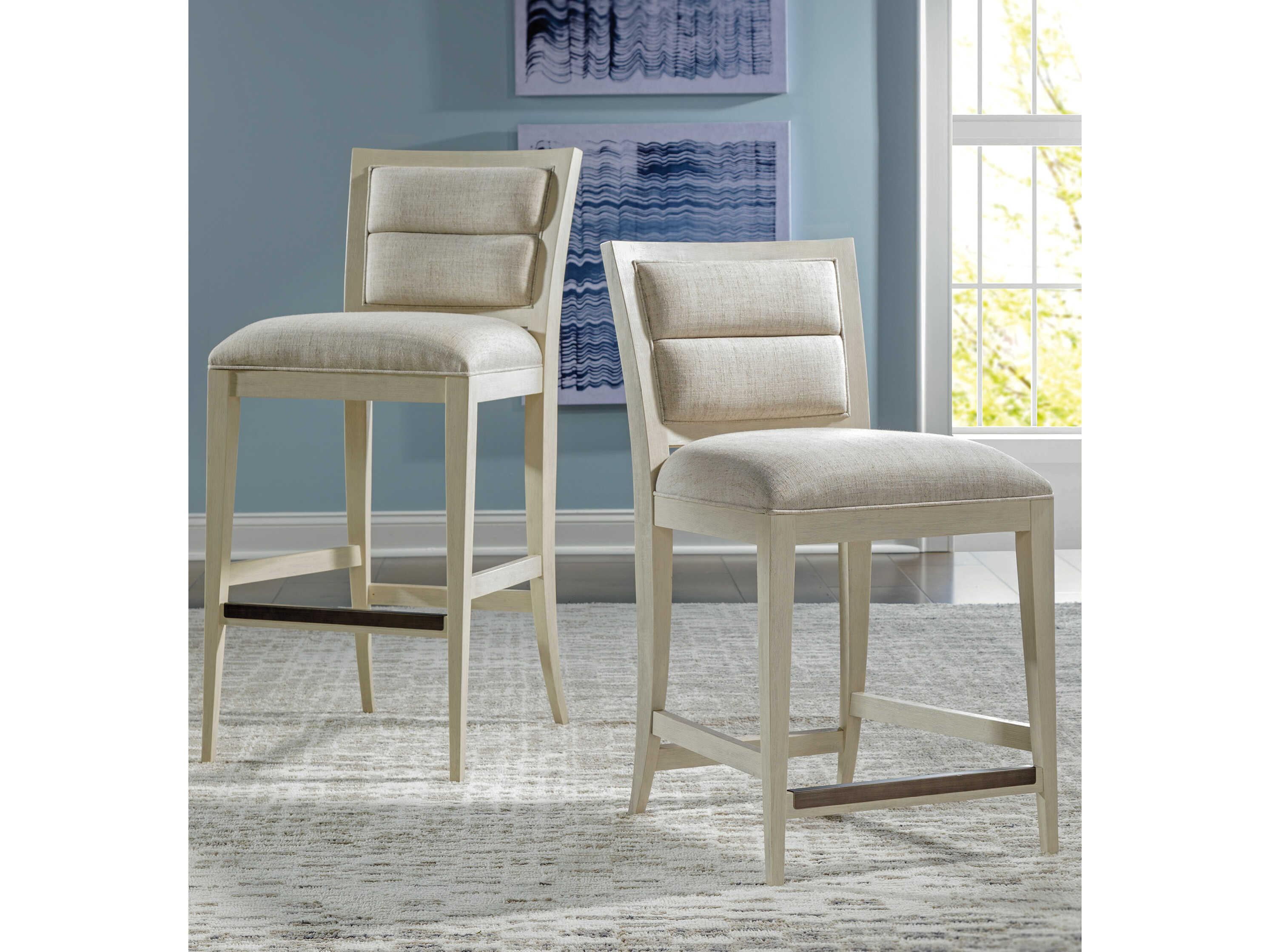 Artistica Stella Antiqued Upholstered Bar Stool