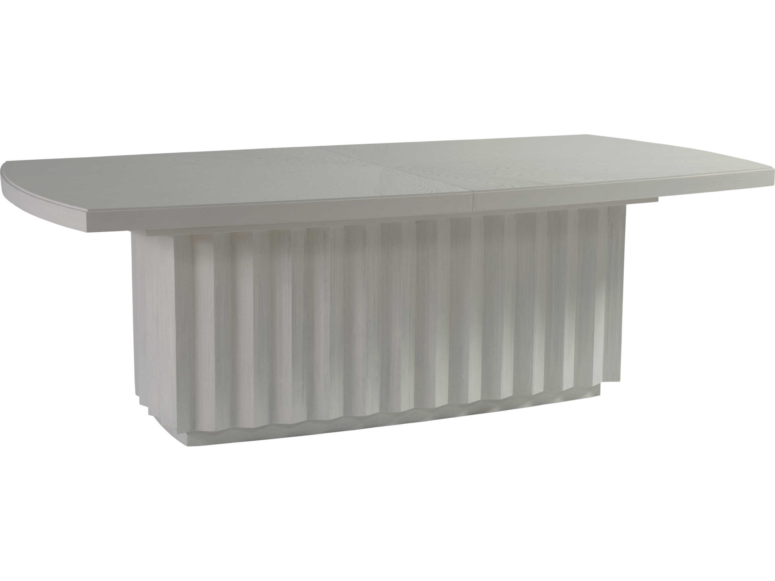 Artistica Signature Designs Sarto Extendable Rectangular Wood Sandblasted Cerused White Grey Dining Table