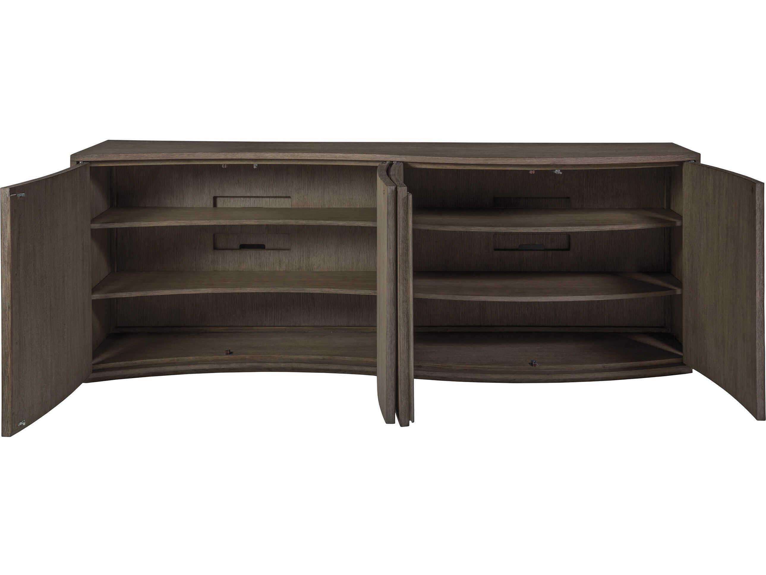 Artistica Signature Designs Mavericks 88" Cappuccino Gray Oak Media Console