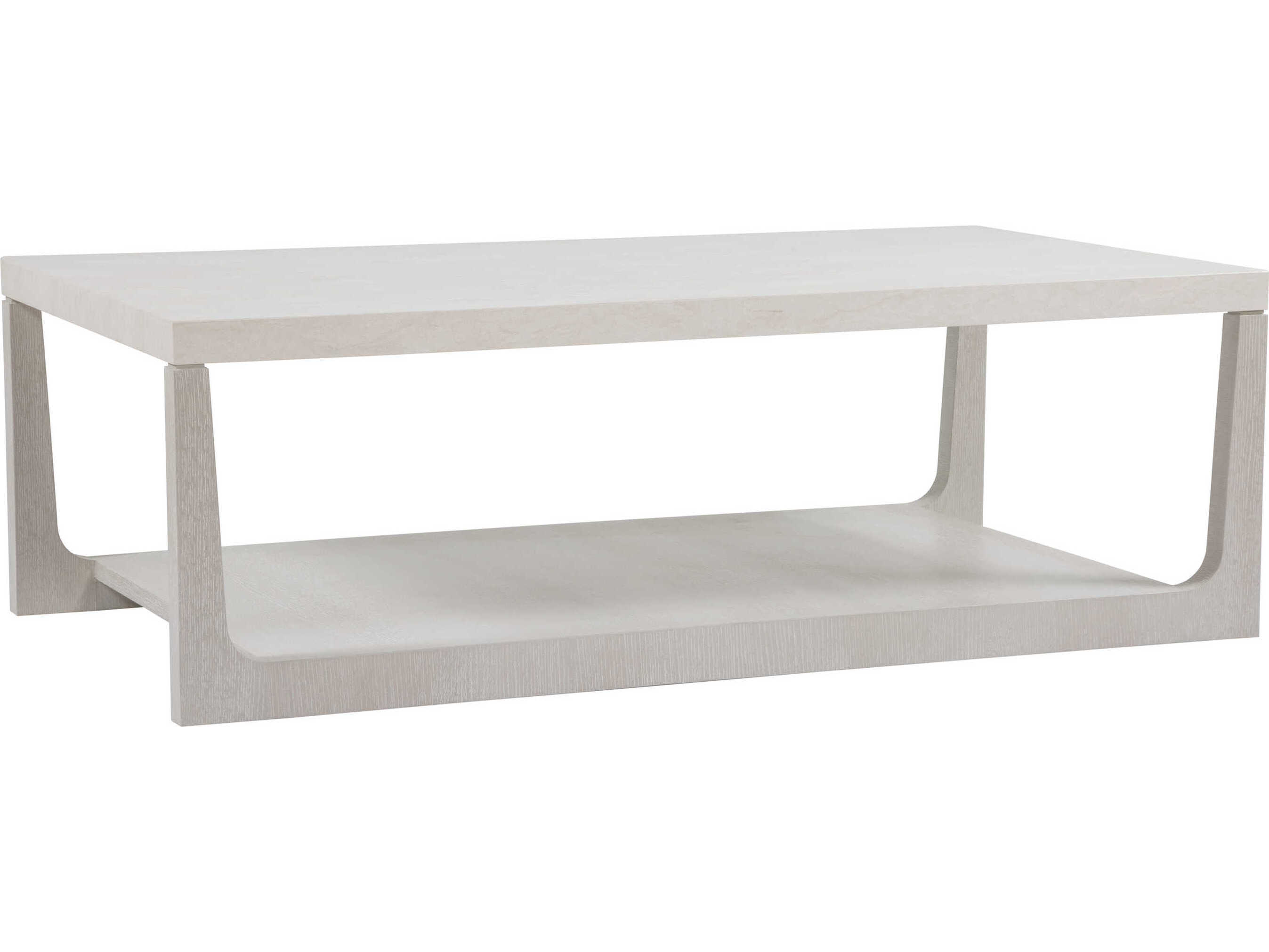 Artistica Mar Monte Rectangular Marble White Oak Cocktail Table