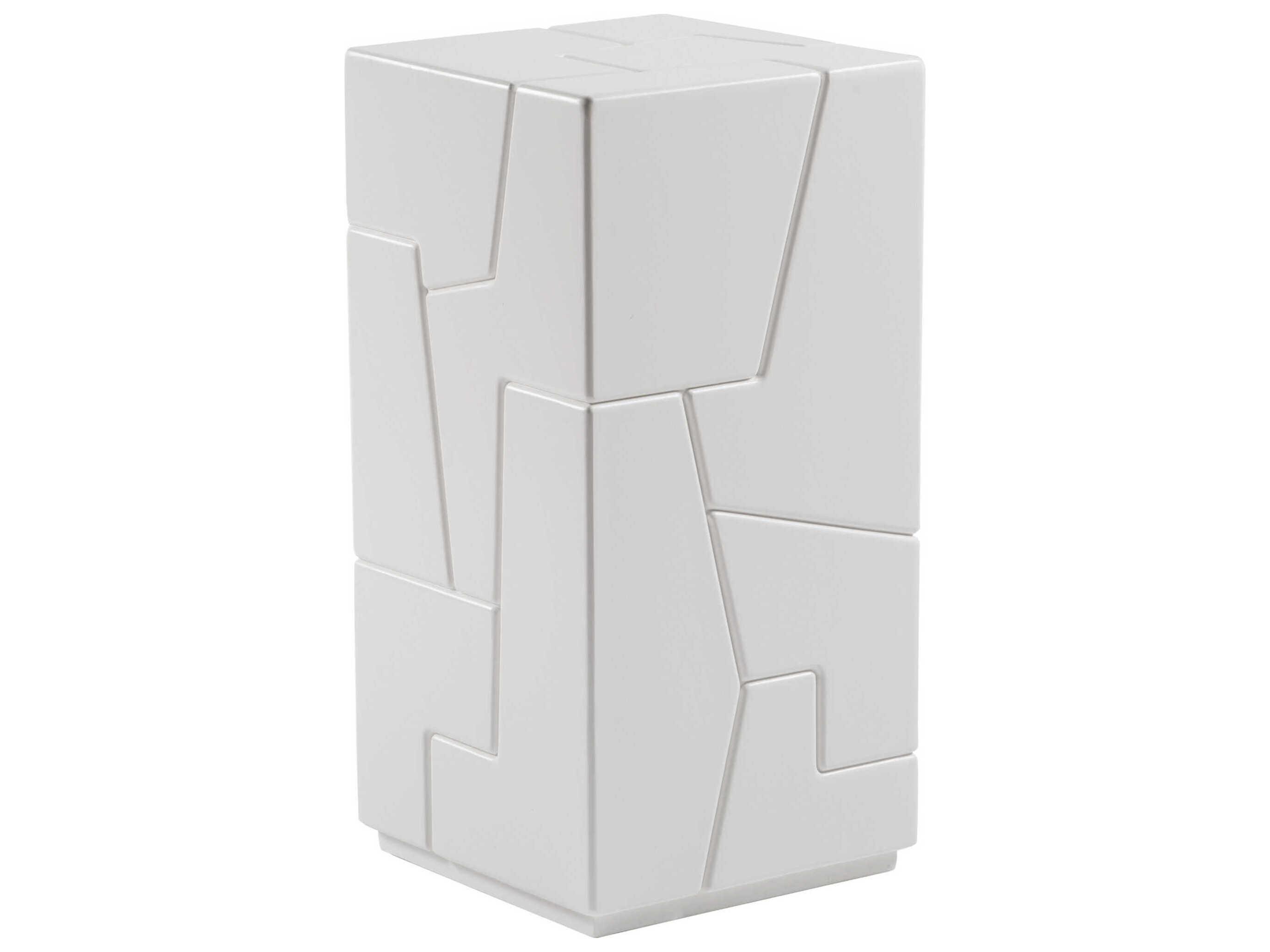 Artistica Mar Monte Square Resin Ivory End Table