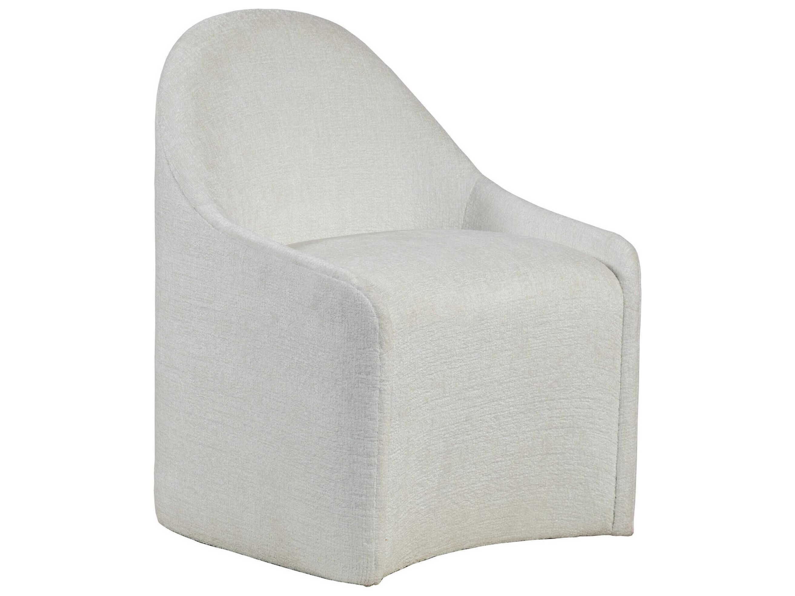 Artistica Signature Designs Carly White Upholstered Arm Dining Chair