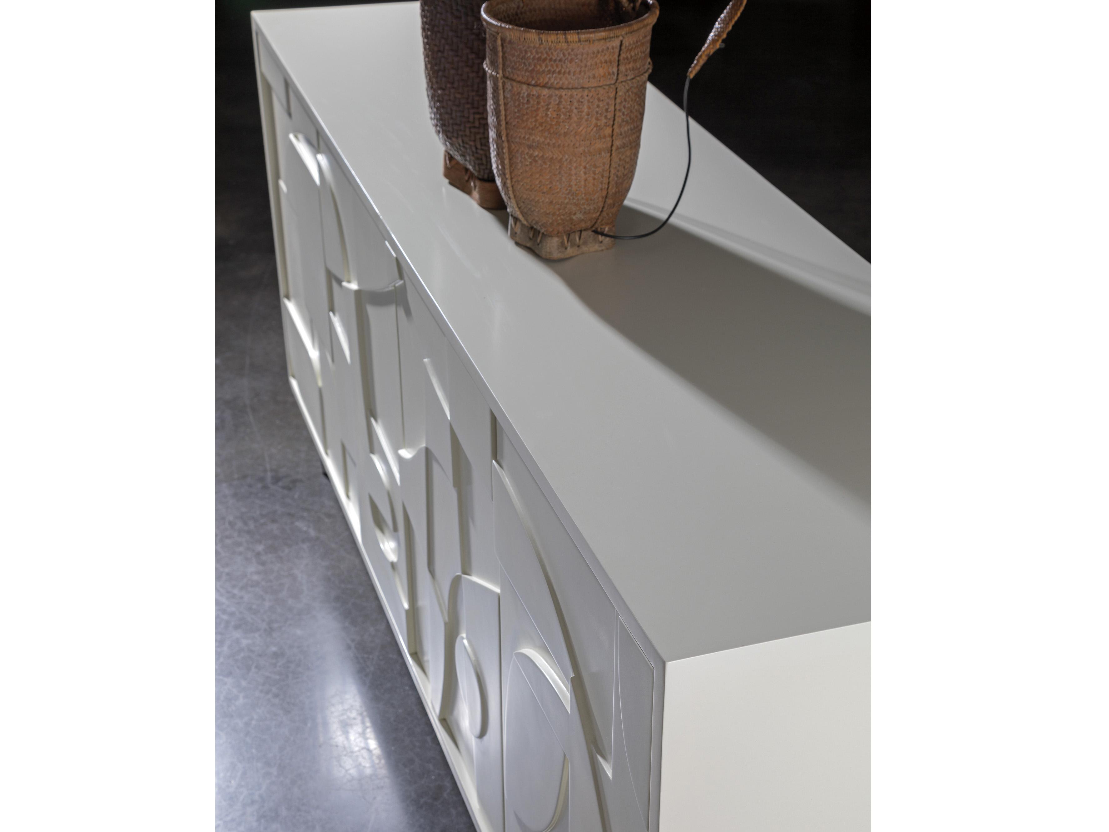 Artistica Signature Designs Bardo Long 100" Matte Soft White Media Console