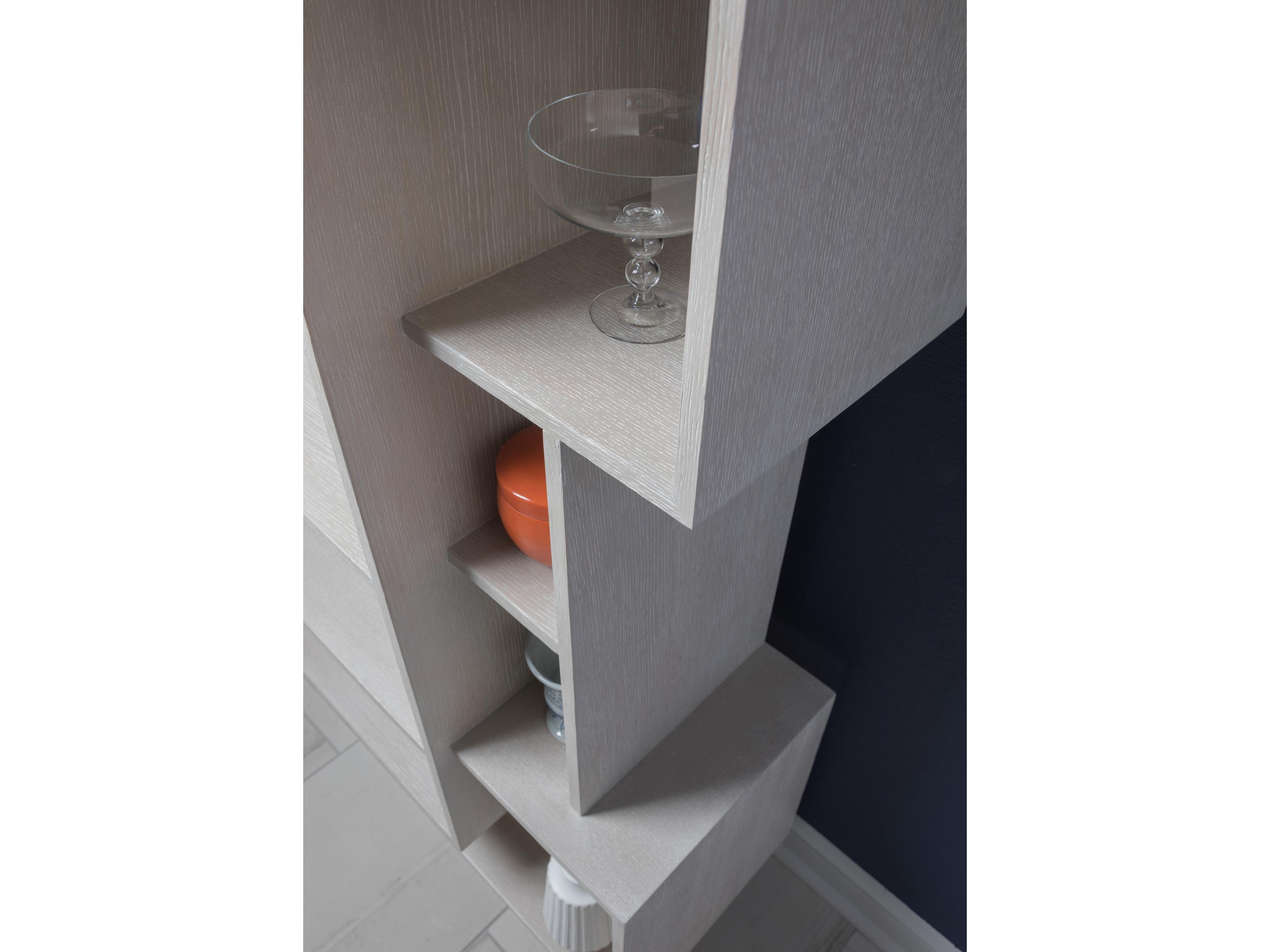 Artistica Signature Designs Misty White Gray Bookcase