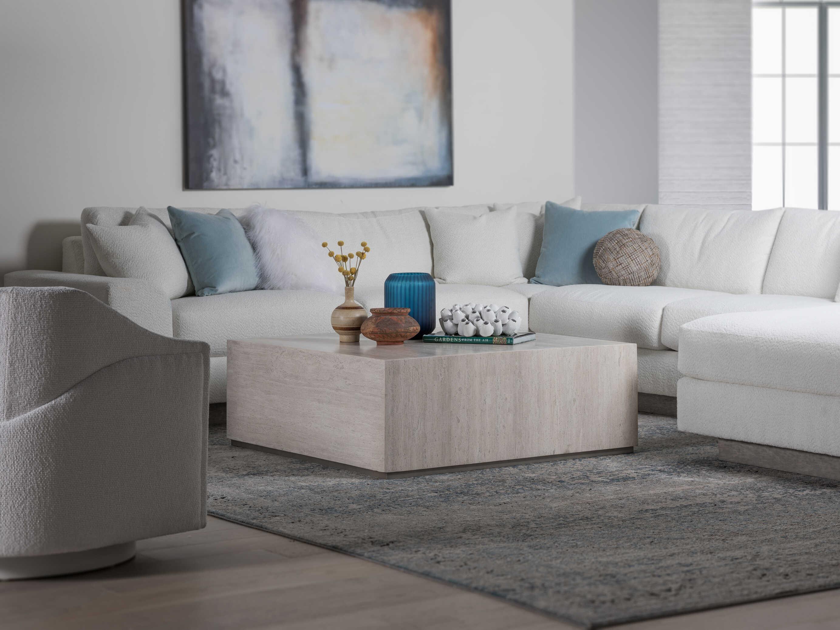 Artistica Cassio Square Wood Creamy White Coffee Table