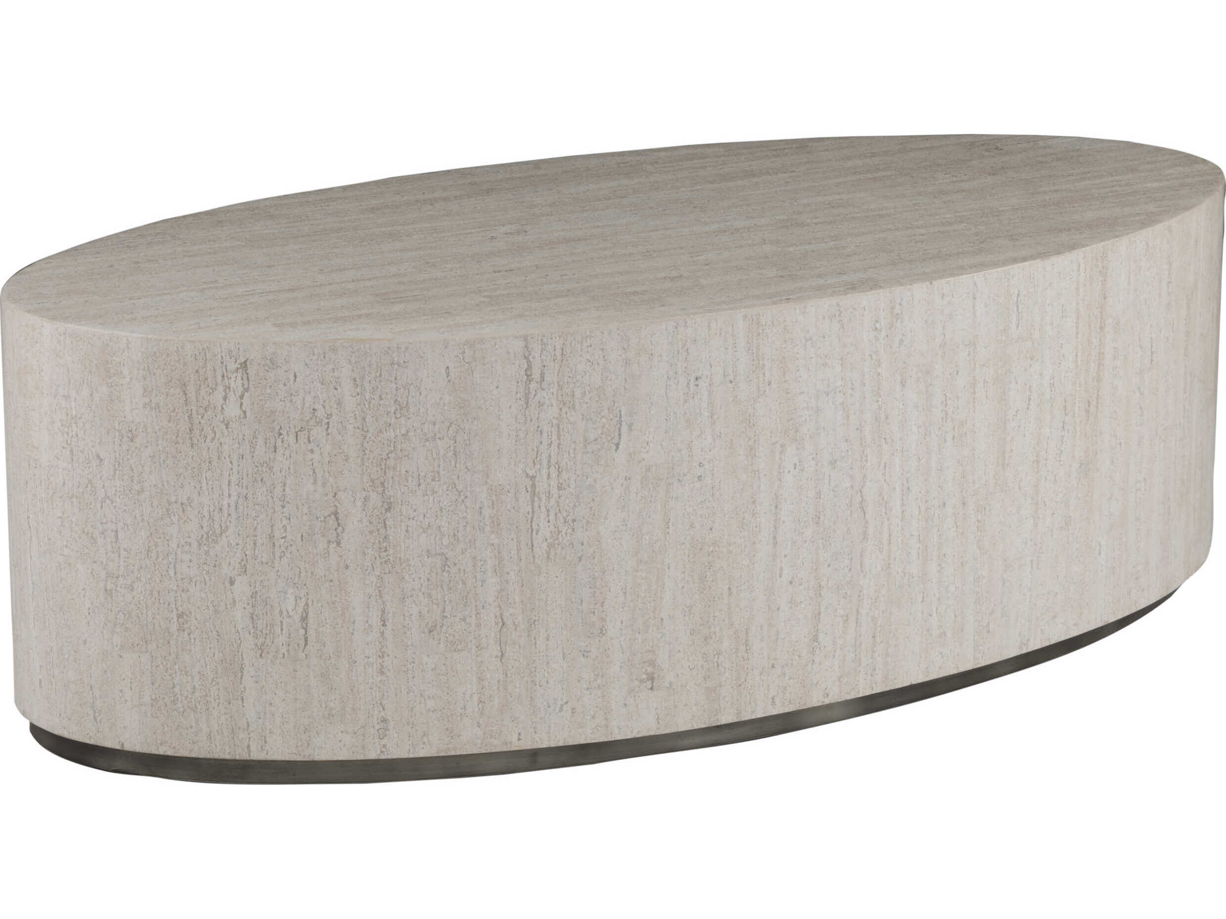 Artistica Cassio Oval Wood Creamy White Coffee Table