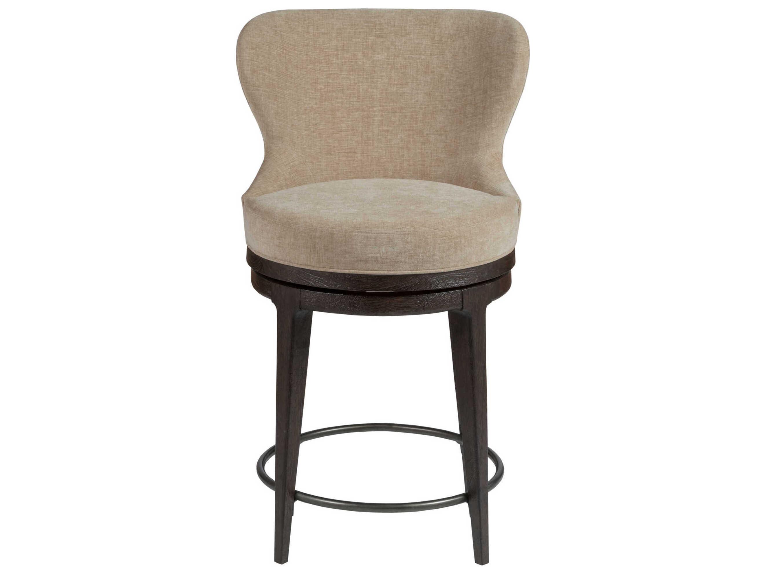 Artistica Willa Mocha Upholstered Swivel Counter Stool