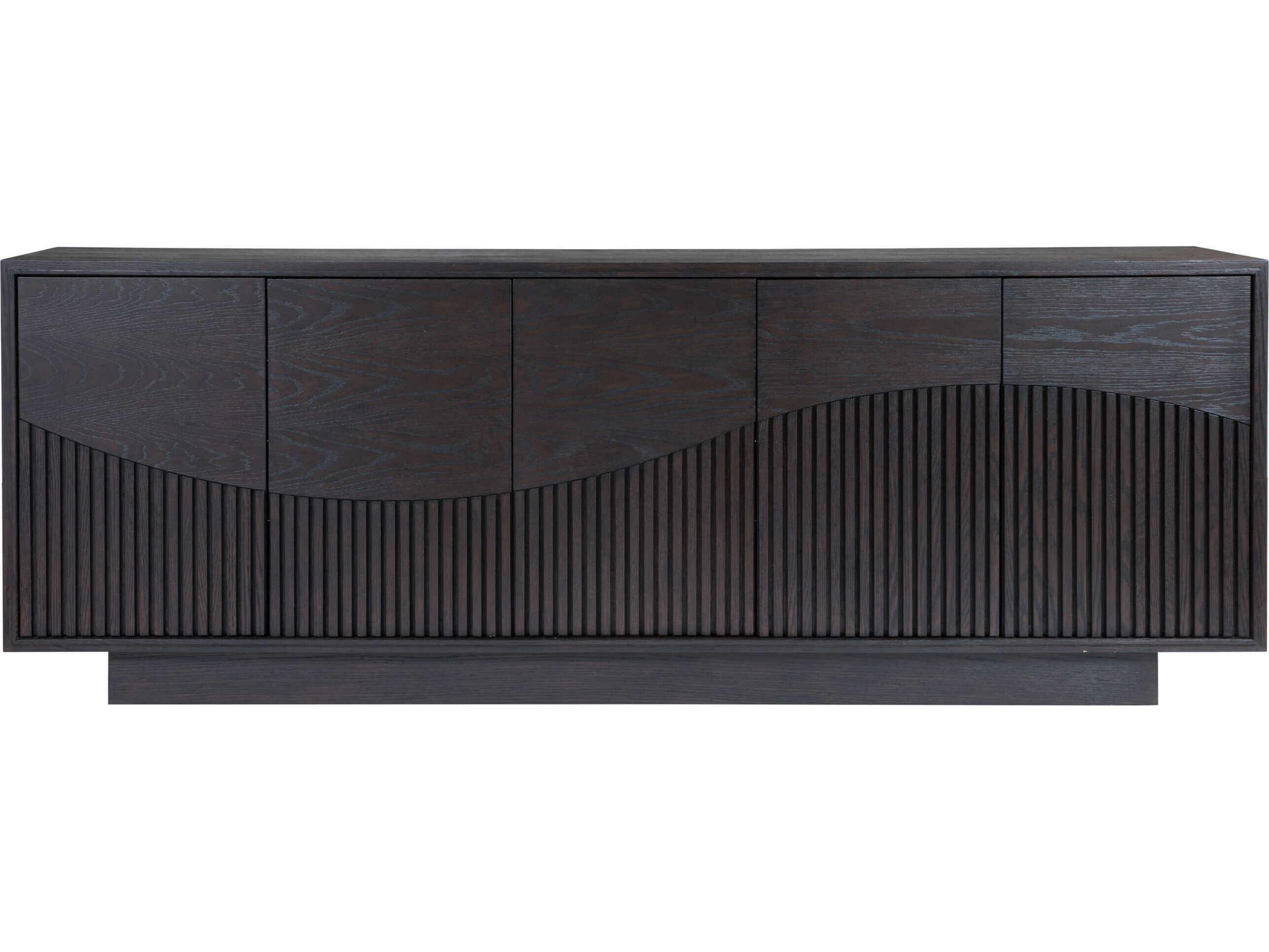 Artistica Signature Designs Nightfall 87" Oak Wood Rich Mocha Brown Media Console
