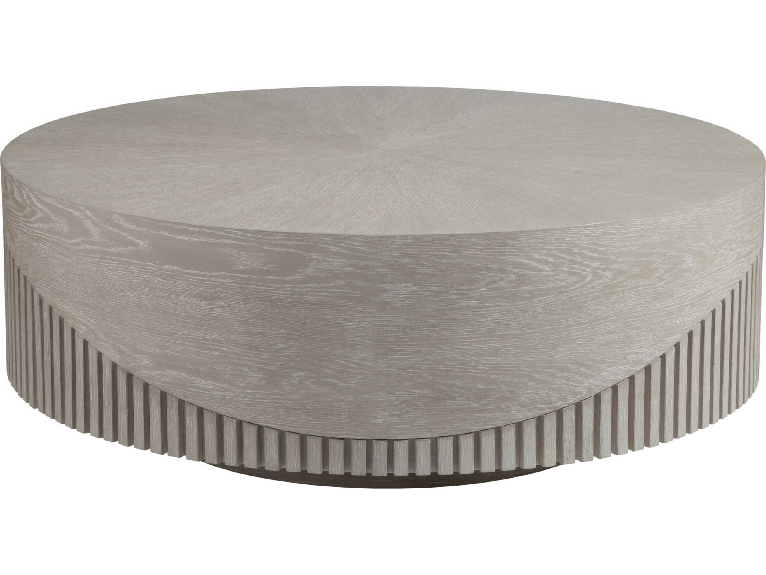 Artistica Signature Designs Daybreak Round Wood Light Taupe Cocktail Table