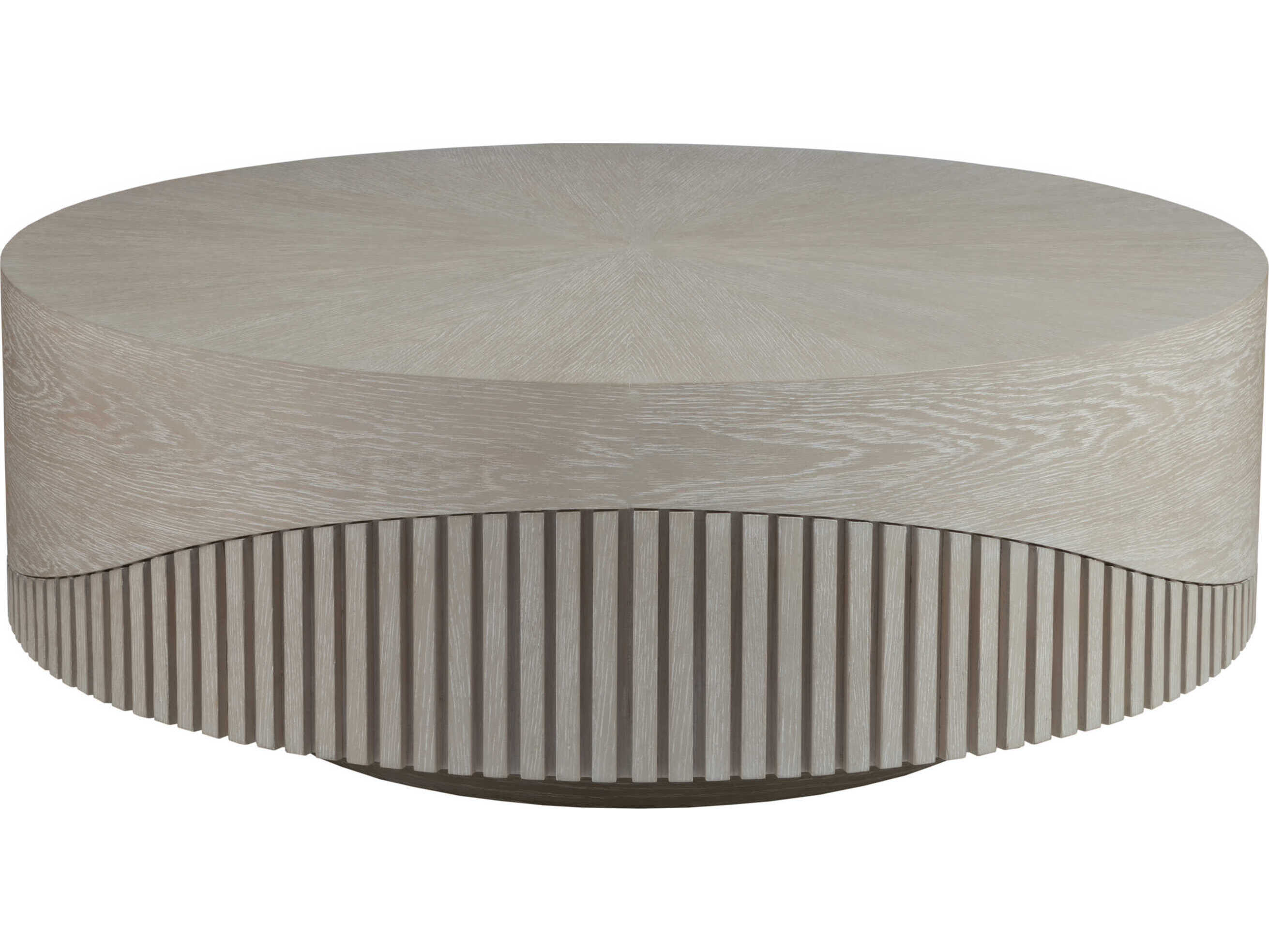 Artistica Signature Designs Daybreak Round Wood Light Taupe Cocktail Table
