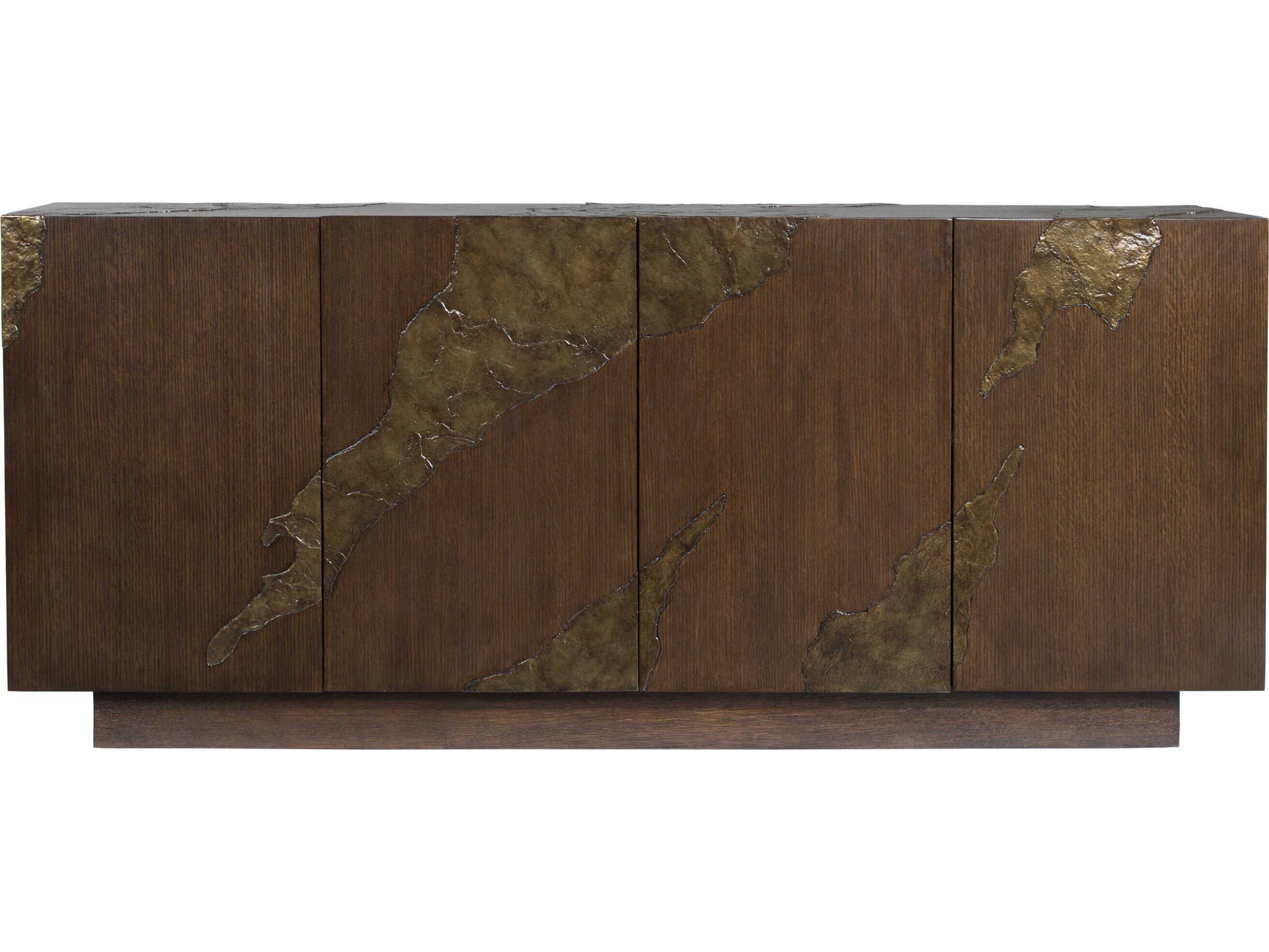 Artistica Signature Designs Contango 78" Oak Wood Rich Brown Media Console