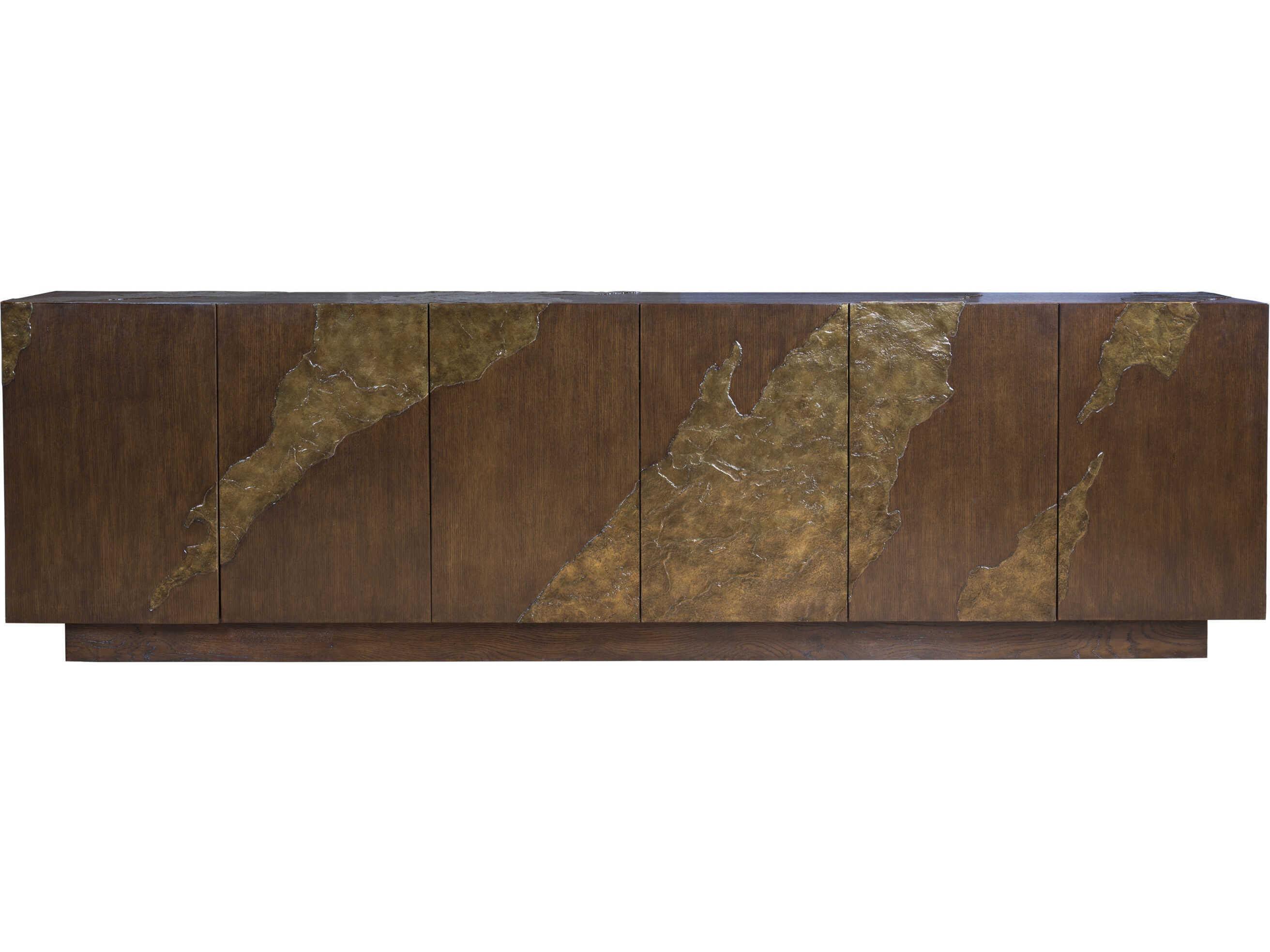 Artistica Signature Designs Contango 117" Oak Wood Rich Brown Media Console