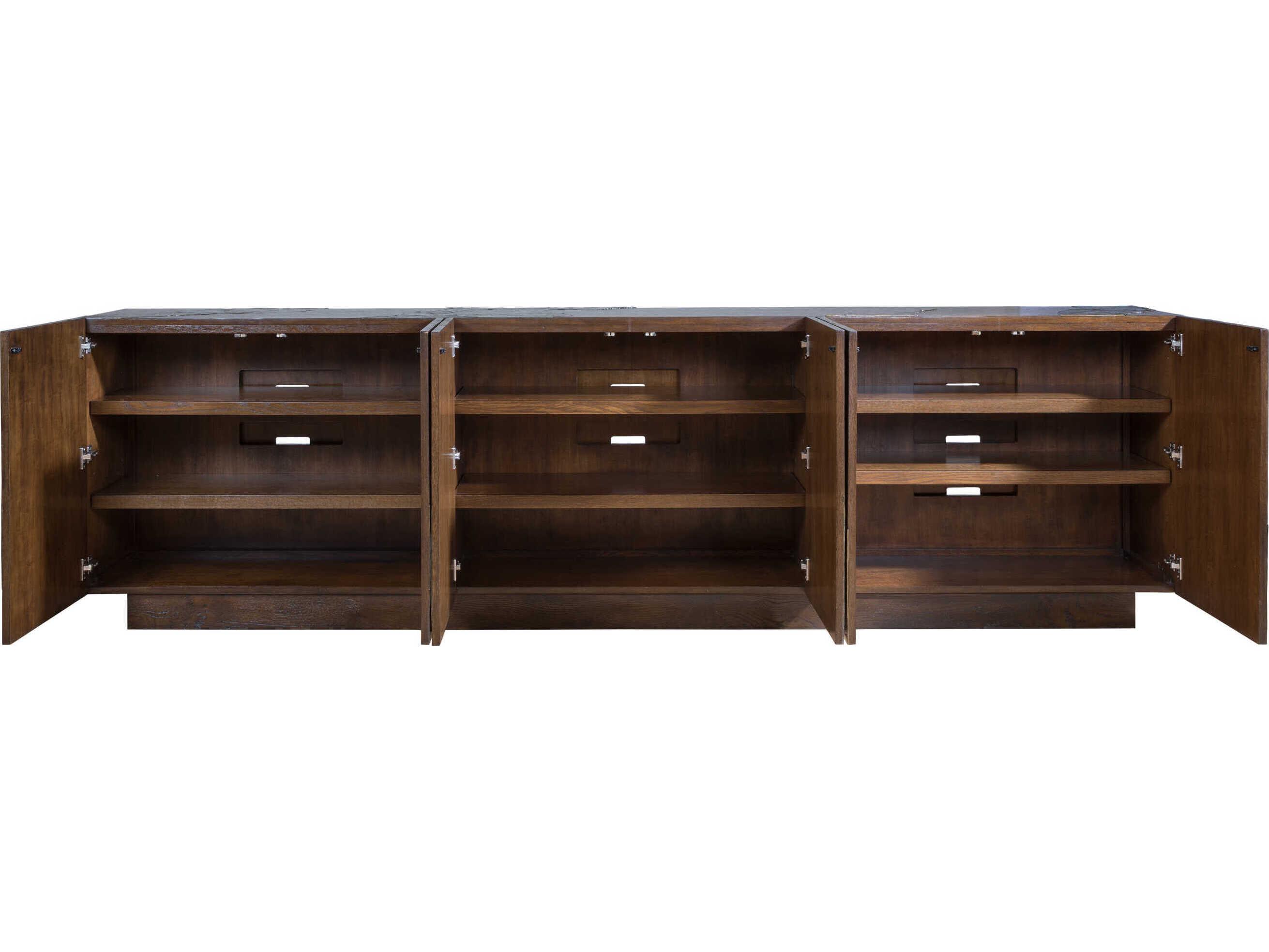 Artistica Signature Designs Contango 117" Oak Wood Rich Brown Media Console