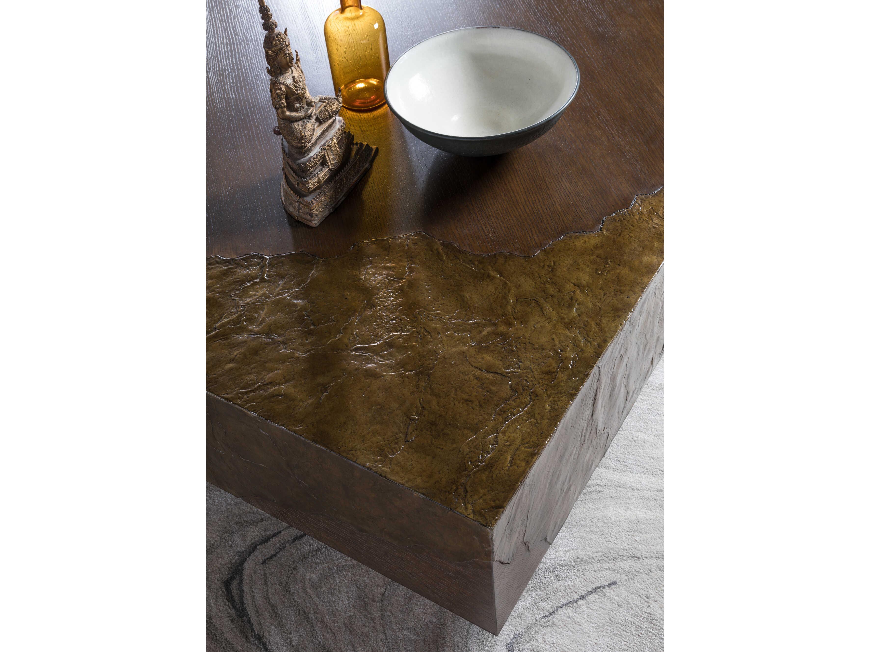 Artistica Signature Designs Contango Square Wood Rich Brown Cocktail Table