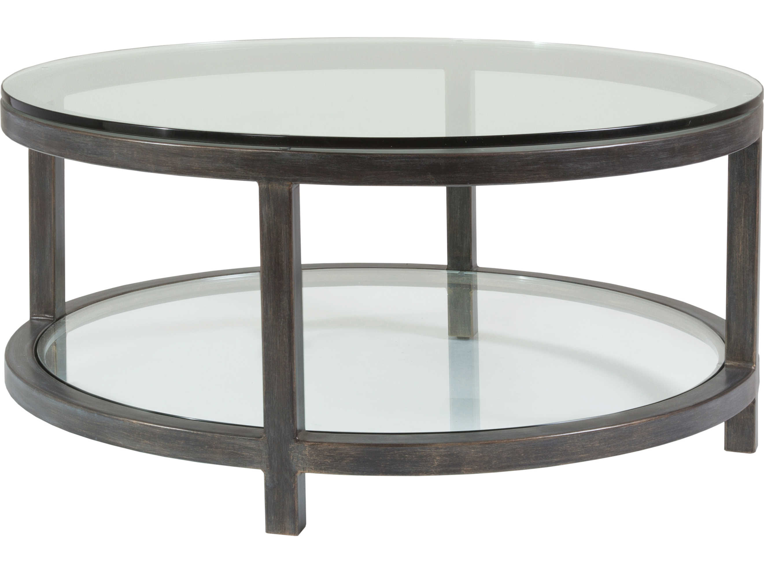 Artistica Metal Designs Per Se Round Glass Cocktail Table