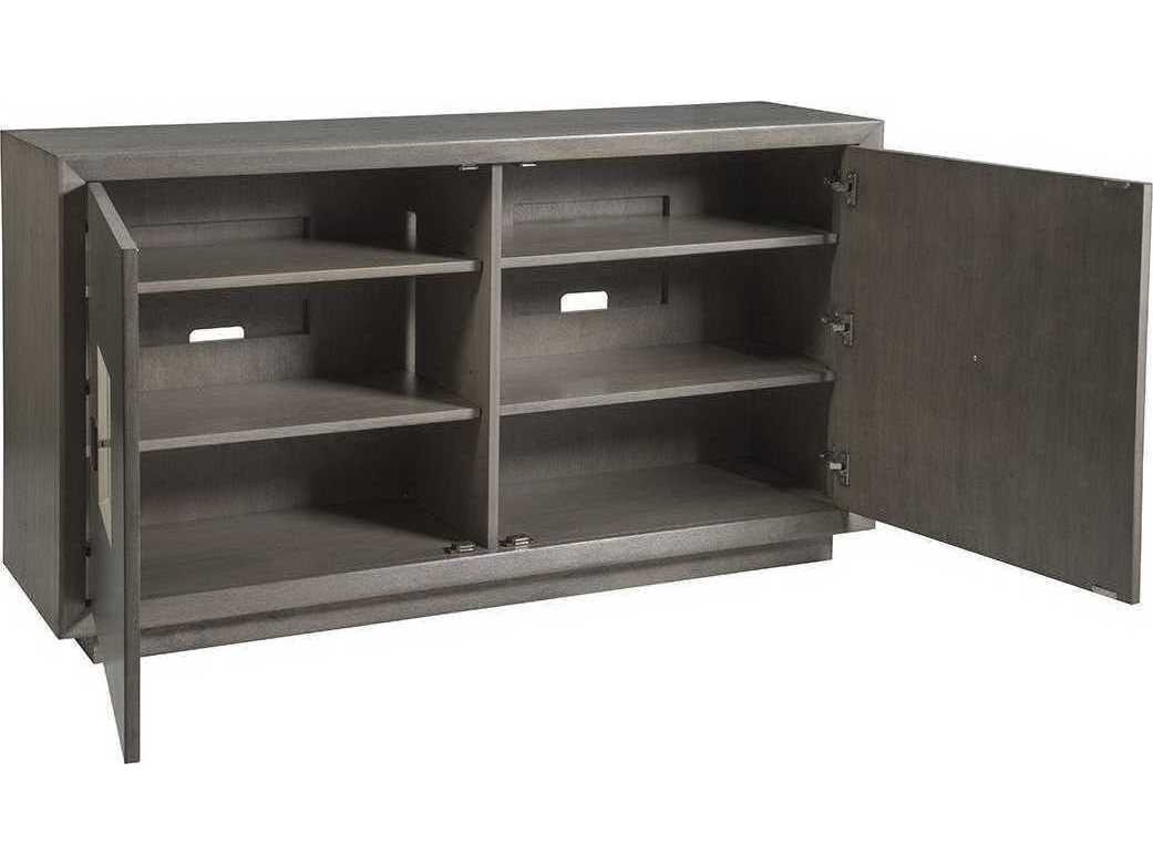 Artistica Mercury 59" Oak Wood Cool Gray Sideboard